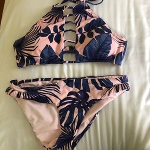 The Bikini Lab pink bikini set